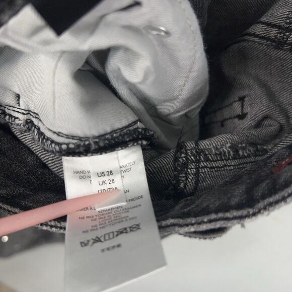 Anthropologie Pilcro Jeans Womens 28 High Rise Slim Studded Rhinestone Denim Y2K - Picture 8 of 16